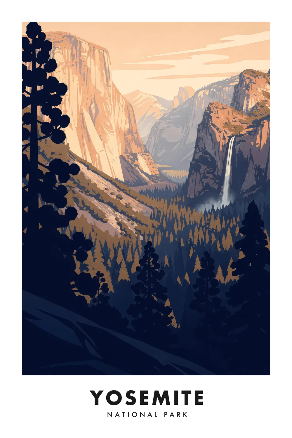 Yosemite poster, California