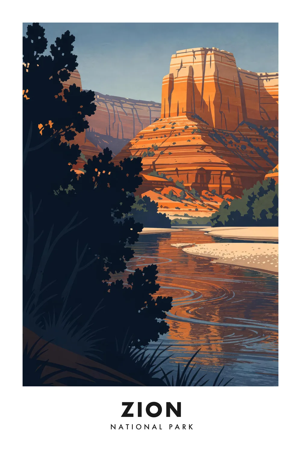 Zion poster, Utah