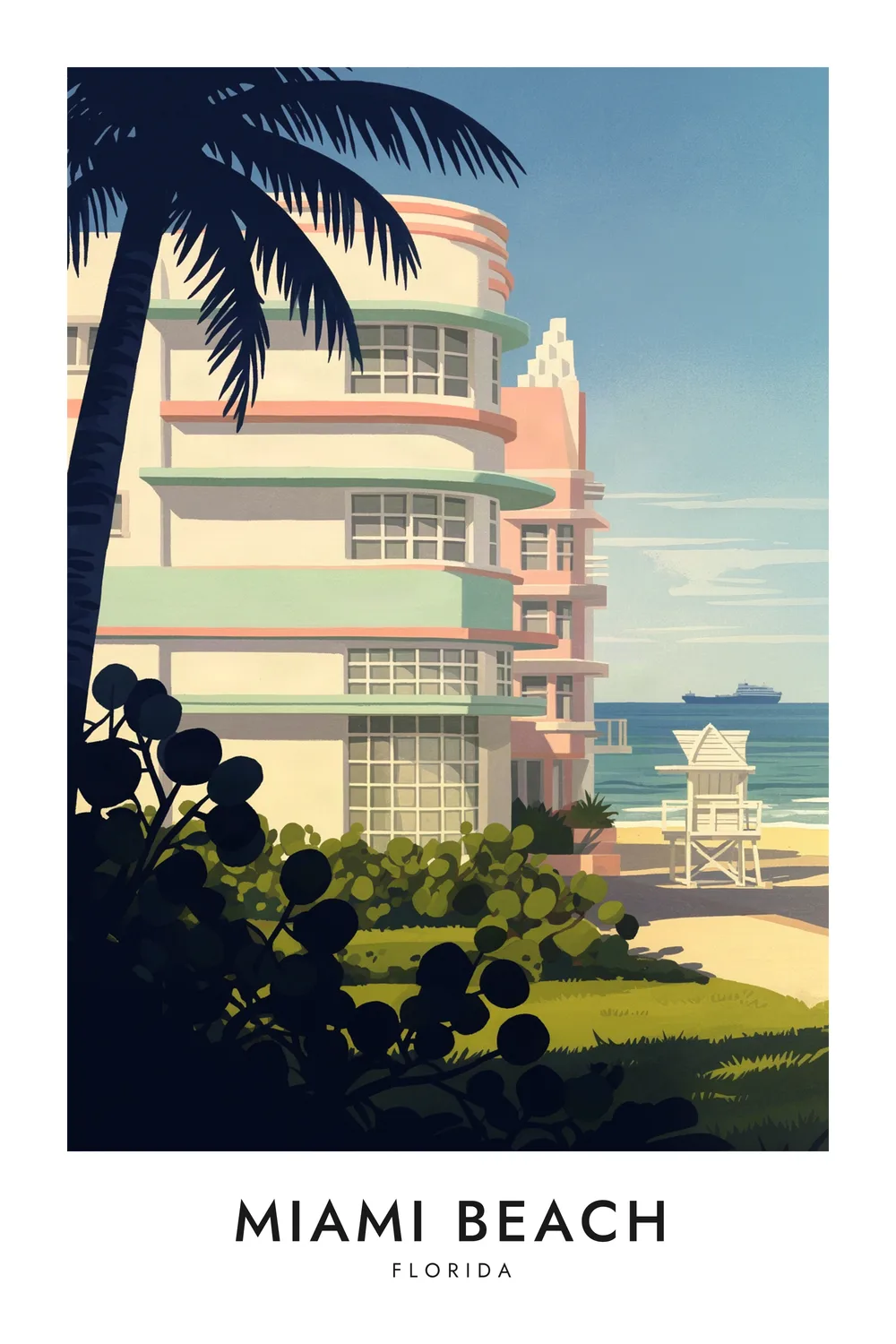 Miami Beach poster, Florida